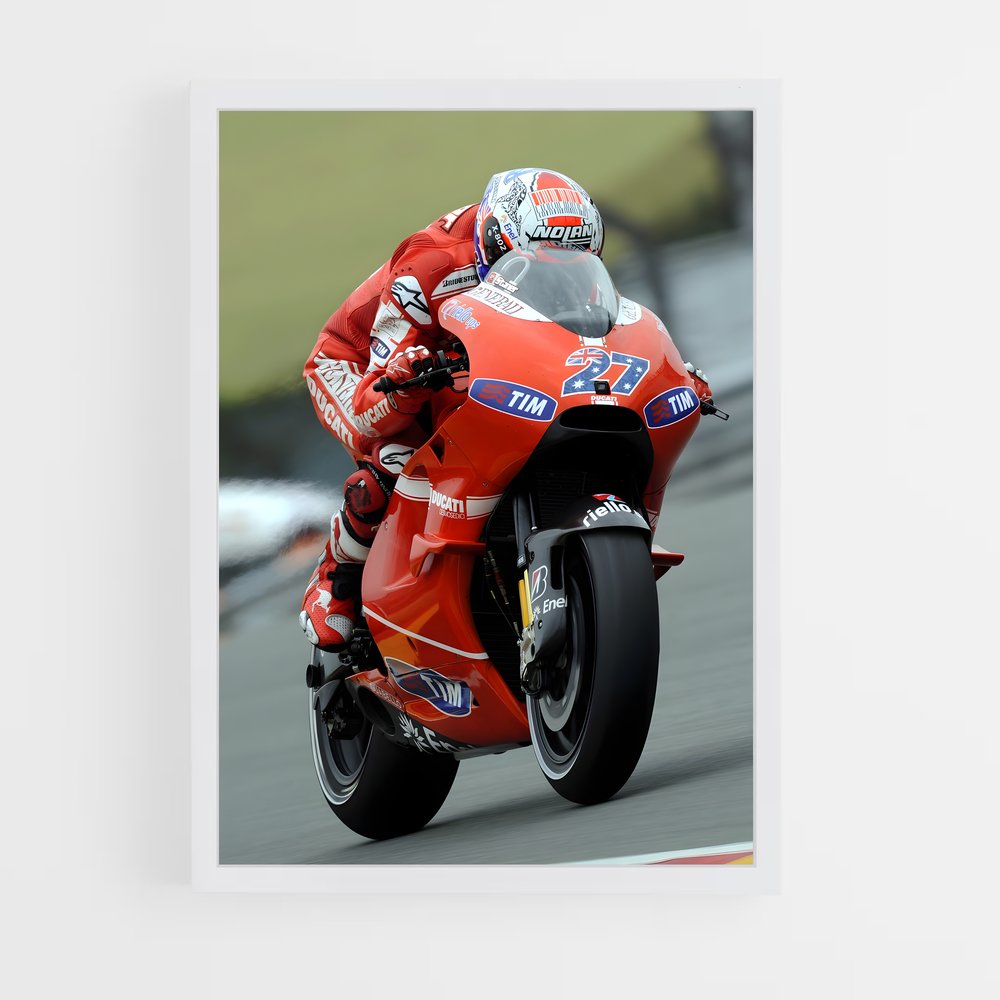 Poster Vitesse Frénétique – affiche Ducati (vue 3)